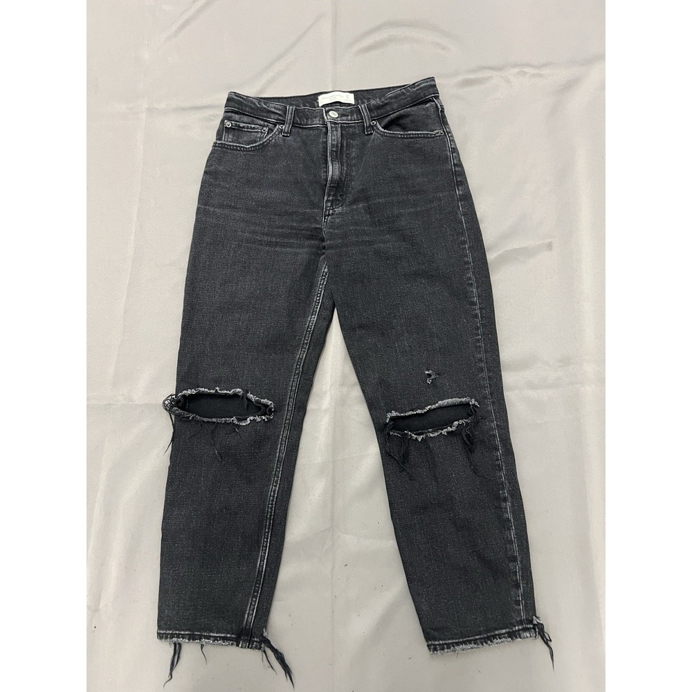Abercrombie & Fitch Women's the 80s Mom High Rise Jeans Size 2S Black